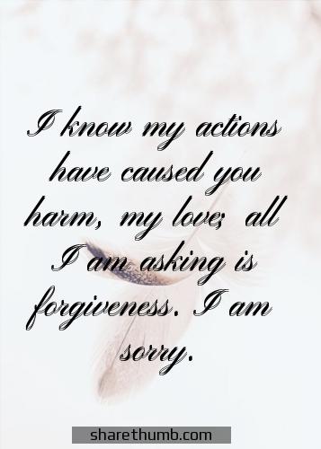 sorry my love quotes for her